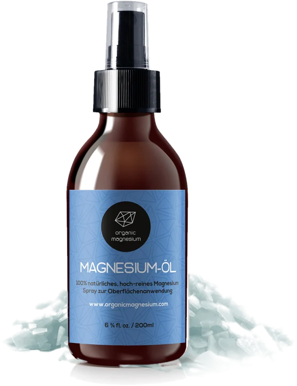 Organic Magnesium Magnesiumöl Spray 200 ml auf Zechstein-Magnesiumflocken